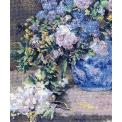 Kit point de croix RIOLIS 2137 Bouquet printanier d'après le tableau de P. A. Renoir 40x50cm