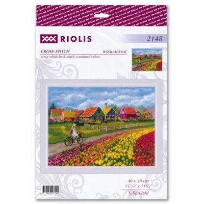 Kit point de croix RIOLIS 2148 Champ de tulipes 40x30cm