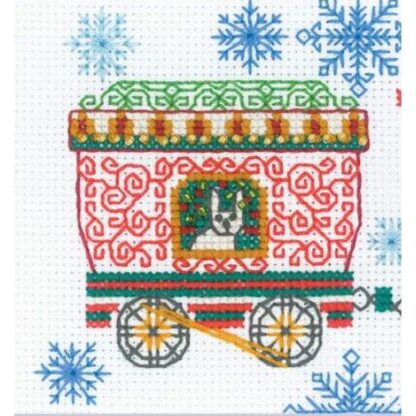 Kit point de croix RIOLIS 2156 Le train de Noël 30x10cm