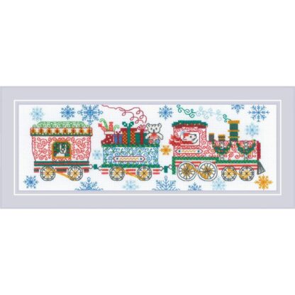 Kit point de croix RIOLIS 2156 Le train de Noël 30x10cm