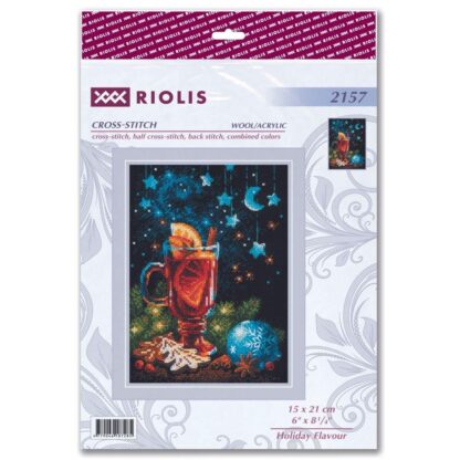 Kit point de croix RIOLIS 2157 Saveur de fêtes 15x21cm