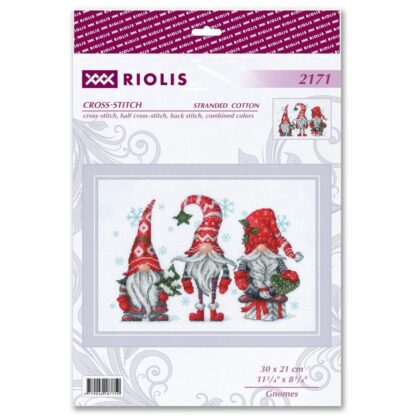 Kit point de croix RIOLIS 2171 Gnomes 30x21cm