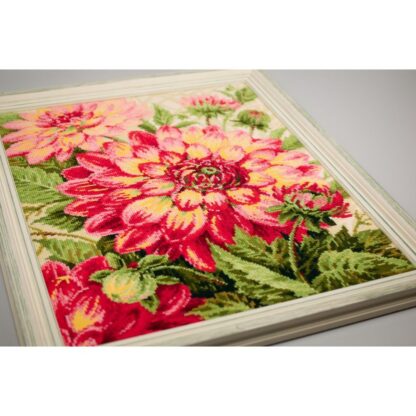 Kit point de croix RIOLIS 1968 Dahlias 40x50cm