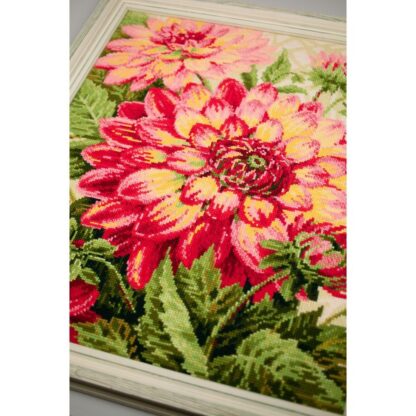 Kit point de croix RIOLIS 1968 Dahlias 40x50cm