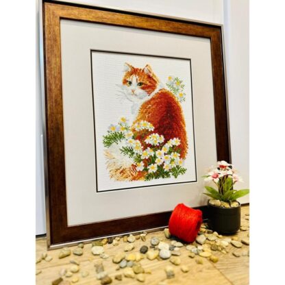 Kit point de croix RIOLIS 2110 Le chat Ginger 24x30cm