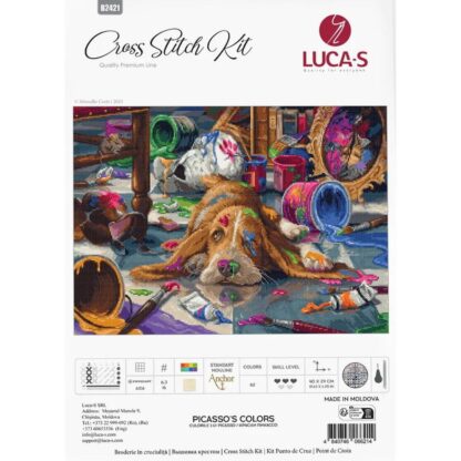 Kit point de croix Luca-S B2421 Les couleurs de Picasso 40x29cm