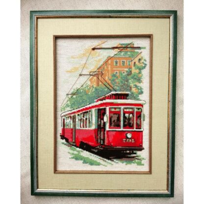 Kit point de croix RIOLIS 2106 Vieux tramway 21x30cm