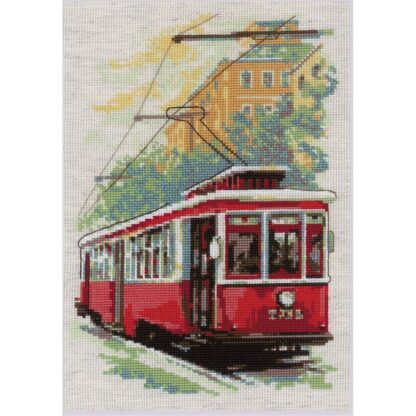 Kit point de croix RIOLIS 2106 Vieux tramway Broderiedumonde