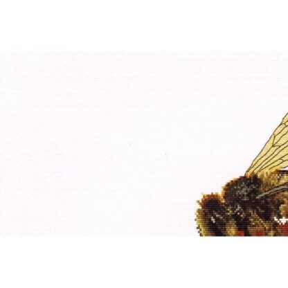 Kit point de croix Thea Gouverneur Abeille sur échinacée jaune 585 45x21cm