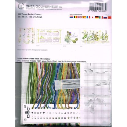 Kit point de croix Thea Gouverneur Le jardin de Thea 583 35x45cm