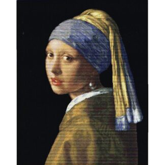 Kit point de croix Thea Gouverneur Fille à la perle d'après le tableau de J. Vermeer 582 Broderiedumonde
