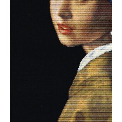 Kit point de croix Thea Gouverneur Fille à la perle d'après le tableau de J. Vermeer 582 40x50cm
