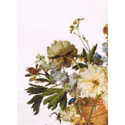 Kit point de croix Thea Gouverneur Fleurs dans un vase en albâtre 580 50x65cm