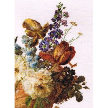 Kit point de croix Thea Gouverneur Fleurs dans un vase en albâtre 580 50x65cm