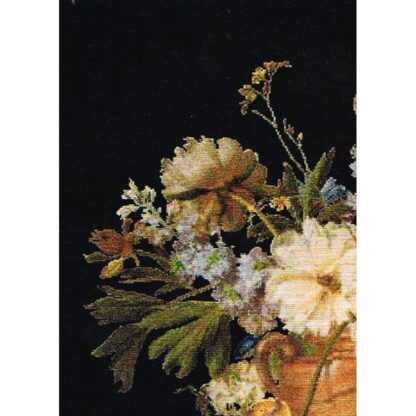 Kit point de croix Thea Gouverneur Fleurs dans un vase en albâtre 580-05 50x65cm