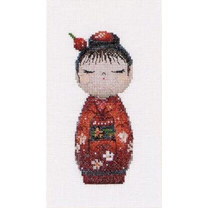 Kit point de croix Thea Gouverneur Kokeshi Doll 547 22x16cm