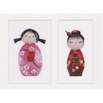 Kit point de croix Thea Gouverneur Kokeshi Doll 547A Broderiedumonde