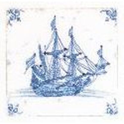 Kit point de croix Thea Gouverneur Tuiles hollandaises antiques Delft 482 60x30cm