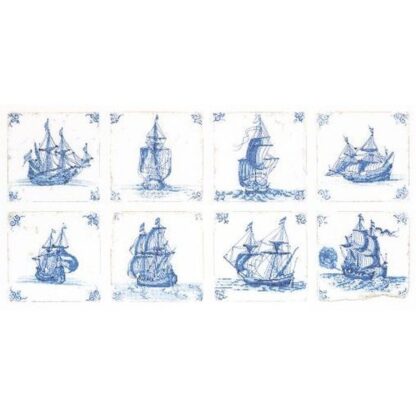 Kit point de croix Thea Gouverneur Tuiles hollandaises antiques Delft 482 Broderiedumonde