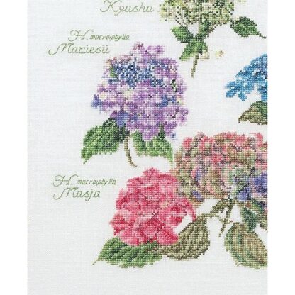 Kit point de croix Thea Gouverneur Hortensias 3067 44x46cm