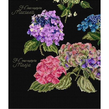 Kit point de croix Thea Gouverneur Hortensias 3067-05 44x46cm