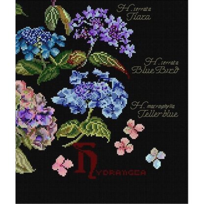 Kit point de croix Thea Gouverneur Hortensias 3067-05 44x46cm