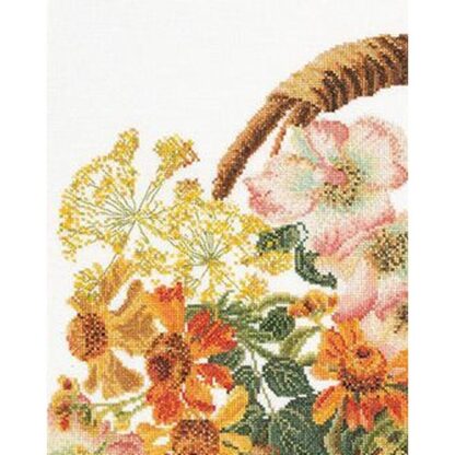 Kit point de croix Thea Gouverneur Panier de fleurs 3064 35x39cm