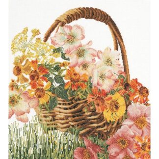 Kit point de croix Thea Gouverneur Panier de fleurs 3064 Broderiedumonde