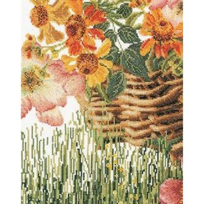 Kit point de croix Thea Gouverneur Panier de fleurs 3064 35x39cm