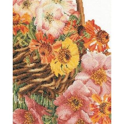 Kit point de croix Thea Gouverneur Panier de fleurs 3064 35x39cm