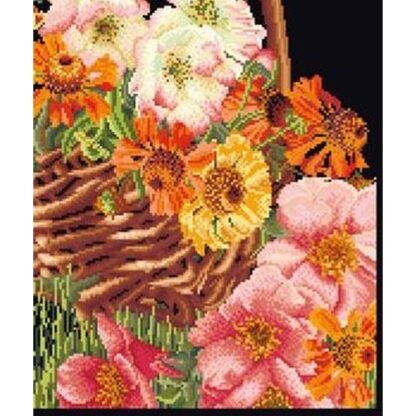 Kit point de croix Thea Gouverneur Panier de fleurs 3064-05 35x39cm