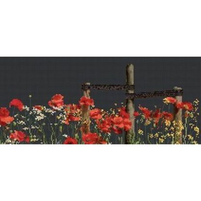 Kit point de croix Thea Gouverneur Coquelicots 546-05 55x22cm