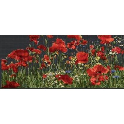 Kit point de croix Thea Gouverneur Coquelicots 546-05 55x22cm