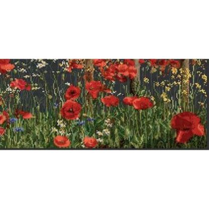 Kit point de croix Thea Gouverneur Coquelicots 546-05 55x22cm