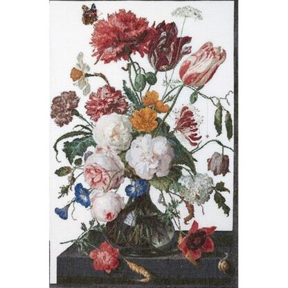 Kit point de croix Thea Gouverneur Fleurs dans un vase - Jan Davidsz 785 72x49cm