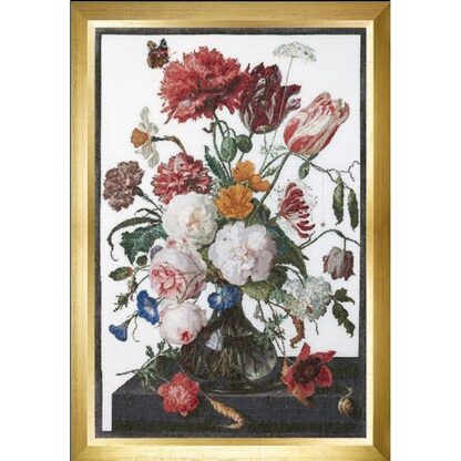 Kit point de croix Thea Gouverneur Fleurs dans un vase de Jan Davidsz 785 Broderiedumonde