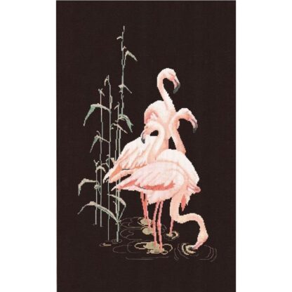 Kit point de croix Thea Gouverneur Flamants roses 1070-05 Broderiedumonde