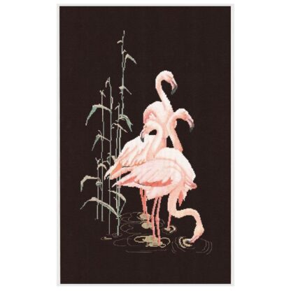 Kit point de croix Thea Gouverneur Flamants roses 1070-05 65x38cm