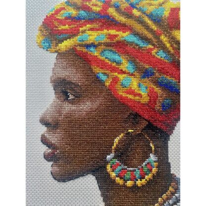 Kit point de croix RIOLIS 2164 Femme africaine 30x30cm