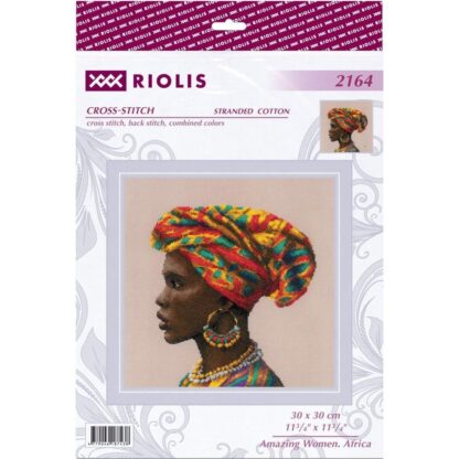 Kit point de croix RIOLIS 2164 Femme africaine 30x30cm