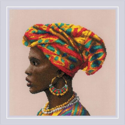 Kit point de croix RIOLIS 2164 Femme africaine 30x30cm