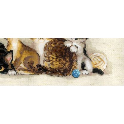 Kit point de croix RIOLIS 2180 Chatons 40x15cm