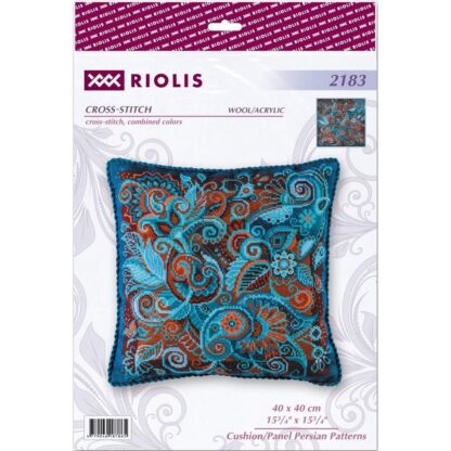 Kit point de croix RIOLIS 2183 Coussin Persan 40x40cm