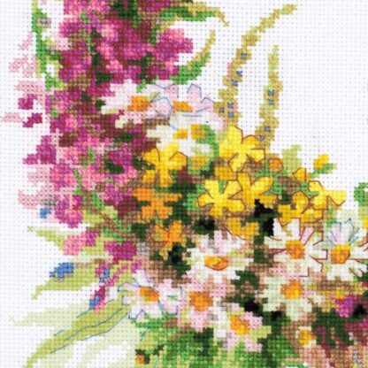 Kit point de croix RIOLIS 1456 Couronne de fleurs 30x30cm