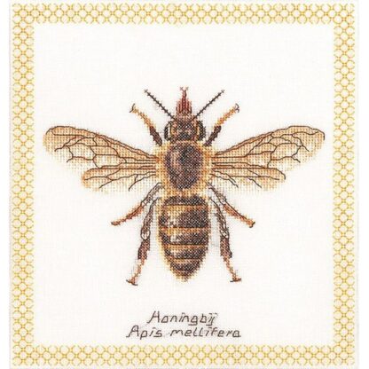 Kit point de croix Thea Gouverneur 3017A Abeille Honey Bee 20x21cm