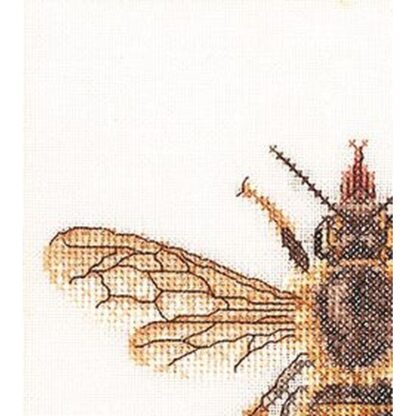 Kit point de croix Thea Gouverneur 3017A Abeille Honey Bee 20x21cm