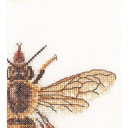 Kit point de croix Thea Gouverneur 3017A Abeille Honey Bee 20x21cm