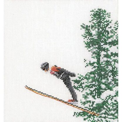 Kit point de croix Thea Gouverneur 3039 Le Ski Broderiedumonde