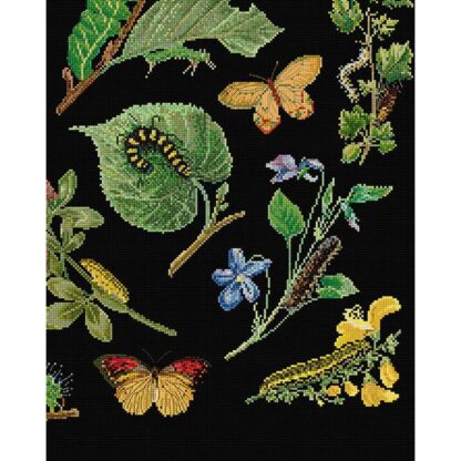 Kit point de croix Thea Gouverneur 587-05 Chenilles et Papillons 45x60cm