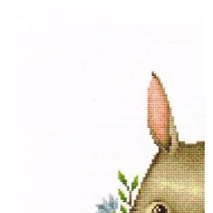 Kit point de croix Thea Gouverneur DSB022A Lapin de pâques 25x25cm